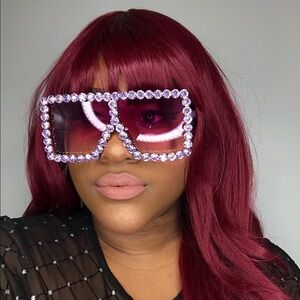 Square Embellished Sunglasses